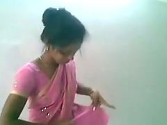 Cute Indian Desi Cutie in Pinkish Saree Engulfing and Fucking